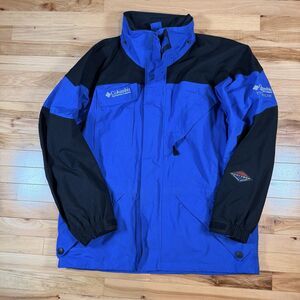 Columbia Titanium OMNI-TECH BREATHABLE SHELL WATERPROOF JACKET Sz L Men Blue